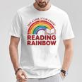 Reading Book Rainbow Literacy Learning Premium Tri-Blend T-Shirt Unique Gifts