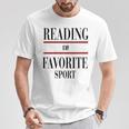 Reading Is My Favorite Sport Book Worms Premium Tri-Blend T-Shirt Unique Gifts