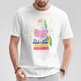 Reading Unicorn Cute Book Lover Bookworm Women Girls T-Shirt Unique Gifts