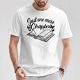 Reading Women Girls Just One More Chapter Book Lover T-Shirt Unique Gifts