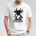 Readsolotl Axolotls Funny Kids Reading Fish Books Kawaii T-Shirt Unique Gifts