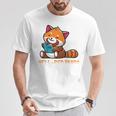Well Red Panda Shirt Bookworm Reading Books Panda T-Shirt Unique Gifts