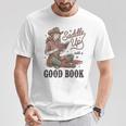 Saddle Up With A Good Book Western Reading T-Shirt Unique Gifts