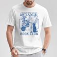 Sarcastic Anti Social Book Club Cat Skull Book Lover T-Shirt Unique Gifts Sarcastic Anti Social Book Club Cat Skull Book Lover T-Shirt Unique Gifts