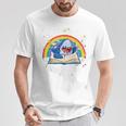 Shark Reading Is Jawsome Book Rainbow Kid Boys Toddler T-Shirt Unique Gifts Shark Reading Is Jawsome Book Rainbow Kid Boys Toddler T-Shirt Unique Gifts