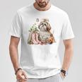 Shih Tzu Dog Garden Collections Books And Strawberries T-Shirt Unique Gifts Shih Tzu Dog Garden Collections Books And Strawberries T-Shirt Unique Gifts