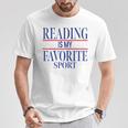 Simple Sarcastic Reading Is My Favorite Sport Book Lover T-Shirt Unique Gifts Simple Sarcastic Reading Is My Favorite Sport Book Lover T-Shirt Unique Gifts