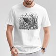 Skeleton Reading Book Floral Bookish Aesthetic Book Lover T-Shirt Unique Gifts Skeleton Reading Book Floral Bookish Aesthetic Book Lover T-Shirt Unique Gifts