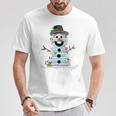Snowman Book Stack Librarian Book Lover Christmas T-Shirt Unique Gifts Snowman Book Stack Librarian Book Lover Christmas T-Shirt Unique Gifts