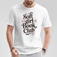 Soft Girl Book Club Coquette Bow Aesthetic Reader T-Shirt Unique Gifts