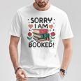 Sorry i Am Booked Book Lover Premium Tri-Blend T-Shirt Unique Gifts