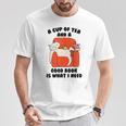Tea A Cup Of Tea And A Good Book Is What I Need Cat Men Women Kids T-Shirt Unique Gifts