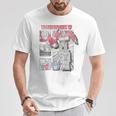 Transformers Optimus Prime Vintage Comic Book Style Panels T-Shirt Unique Gifts