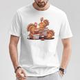 Turkey Reading Books Fall Thanksgiving Teacher Book Lovers T-Shirt Unique Gifts Turkey Reading Books Fall Thanksgiving Teacher Book Lovers T-Shirt Unique Gifts
