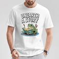 Unearth a Story Frog Reading a Book Summer 2026 Premium Tri-Blend T-Shirt Unique Gifts Unearth a Story Frog Reading a Book Summer 2026 Premium Tri-Blend T-Shirt Unique Gifts