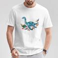 Unearth A Story Summer Reading 2026 Cute Plesiosaurus Book T-Shirt Unique Gifts
