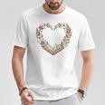Vintage Book Lover Valentine Heart Premium Tri-Blend T-Shirt Unique Gifts