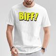 Vintage Comic Book Style Sound Effect Biff T-Shirt Unique Gifts