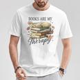 Vintage Floral Books Are My Therapy Book Lover Reading T-Shirt Unique Gifts Vintage Floral Books Are My Therapy Book Lover Reading T-Shirt Unique Gifts