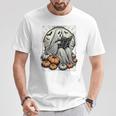 Vintage Ghost Reading Book Pumpkins Goth Halloween Teachers T-Shirt Unique Gifts Vintage Ghost Reading Book Pumpkins Goth Halloween Teachers T-Shirt Unique Gifts