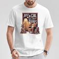 Vintage Just A Girl Who Loves Books Retro Bookworm Reader T-Shirt Unique Gifts Vintage Just A Girl Who Loves Books Retro Bookworm Reader T-Shirt Unique Gifts