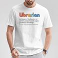 Vintage Librarian Definition Keeper Of Books Back To School T-Shirt Unique Gifts