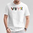 Vote Books Fist Ovaries LGBTQ T-Shirt Unique Gifts