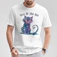 We'Re All Mad Here Cheshire Cat Alice Wonderland Book Boys T-Shirt Unique Gifts We'Re All Mad Here Cheshire Cat Alice Wonderland Book Boys T-Shirt Unique Gifts