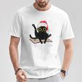 Witchy Book Lover Christmas Cat Reading Mystic Bookworm T-Shirt Unique Gifts Witchy Book Lover Christmas Cat Reading Mystic Bookworm T-Shirt Unique Gifts