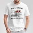 A Woman Who Loves Books Quotes Art Reader Reading Lover T-Shirt Unique Gifts A Woman Who Loves Books Quotes Art Reader Reading Lover T-Shirt Unique Gifts