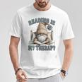 Women's Book Reader Accessories For Teacher Reading Is My Therapy T-Shirt Unique Gifts Women's Book Reader Accessories For Teacher Reading Is My Therapy T-Shirt Unique Gifts