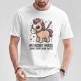 Women's My Hobby Horse Joins Every Book Quest Reading Lover T-Shirt Unique Gifts
