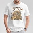 Women's Unearth A Story Summer Reading 2026 Flower Butterfly Book T-Shirt Unique Gifts