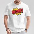 WOW Comic Book Cartoon Speech Bubble Pop Art T-Shirt Unique Gifts WOW Comic Book Cartoon Speech Bubble Pop Art T-Shirt Unique Gifts