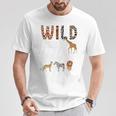 Zoo Animals Wild About Reading Books Reader Lover Librarian Premium Tri-Blend T-Shirt Unique Gifts