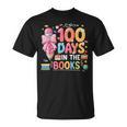 100th Day Of School Teacher Floral 100 Days In The Books T-Shirt