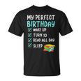 10th Perfect Birthday Reading 10 Years Old Book Lover T-Shirt