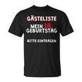 18th Birthday Guest List Guest Book Years T-Shirt T-Shirt 18th Birthday Guest List Guest Book Years T-Shirt T-Shirt