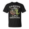 Alligator Book Lover Reading Pun Bookish Humor Vibes T-Shirt