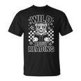 Animal Print Read A Book Character Kids Wild About Reading T-Shirt Animal Print Read A Book Character Kids Wild About Reading T-Shirt
