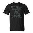 Antisocial Book Club Less Talk More Reading T-Shirt Antisocial Book Club Less Talk More Reading T-Shirt