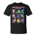 Axolotl Kawaii Readsolotl Of The World Axolotls Read Book T-Shirt Axolotl Kawaii Readsolotl Of The World Axolotls Read Book T-Shirt