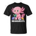 Axolotl Reading Book Readsalotl Kawaii Axolotl Book Bookworm T-Shirt Axolotl Reading Book Readsalotl Kawaii Axolotl Book Bookworm T-Shirt