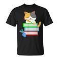 Back To School Kawaii Cat School Books Homework For Men Women Kids T-Shirt