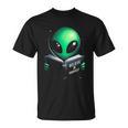 Believe In YourSelf Cute Alien Reading Book T-Shirt Believe In YourSelf Cute Alien Reading Book T-Shirt