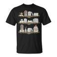 Belle Inspired Book Shelf Art Rose Book Lover For Women T-Shirt Belle Inspired Book Shelf Art Rose Book Lover For Women T-Shirt