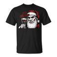 Bite Christmas Vampire Santa Claus Vintage Comic Book Style T-Shirt