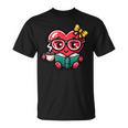 Book Coffee Valentines Cute Heart Lover Women Girl T-Shirt
