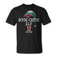 Book Critic Elf Job Christmas T-Shirt Book Critic Elf Job Christmas T-Shirt