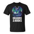 Book Dragons And Books Reading Lover T-Shirt